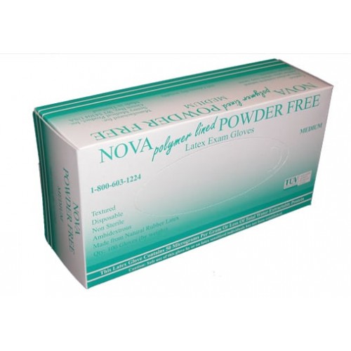 Nova Powder Free Latex Exam Gloves